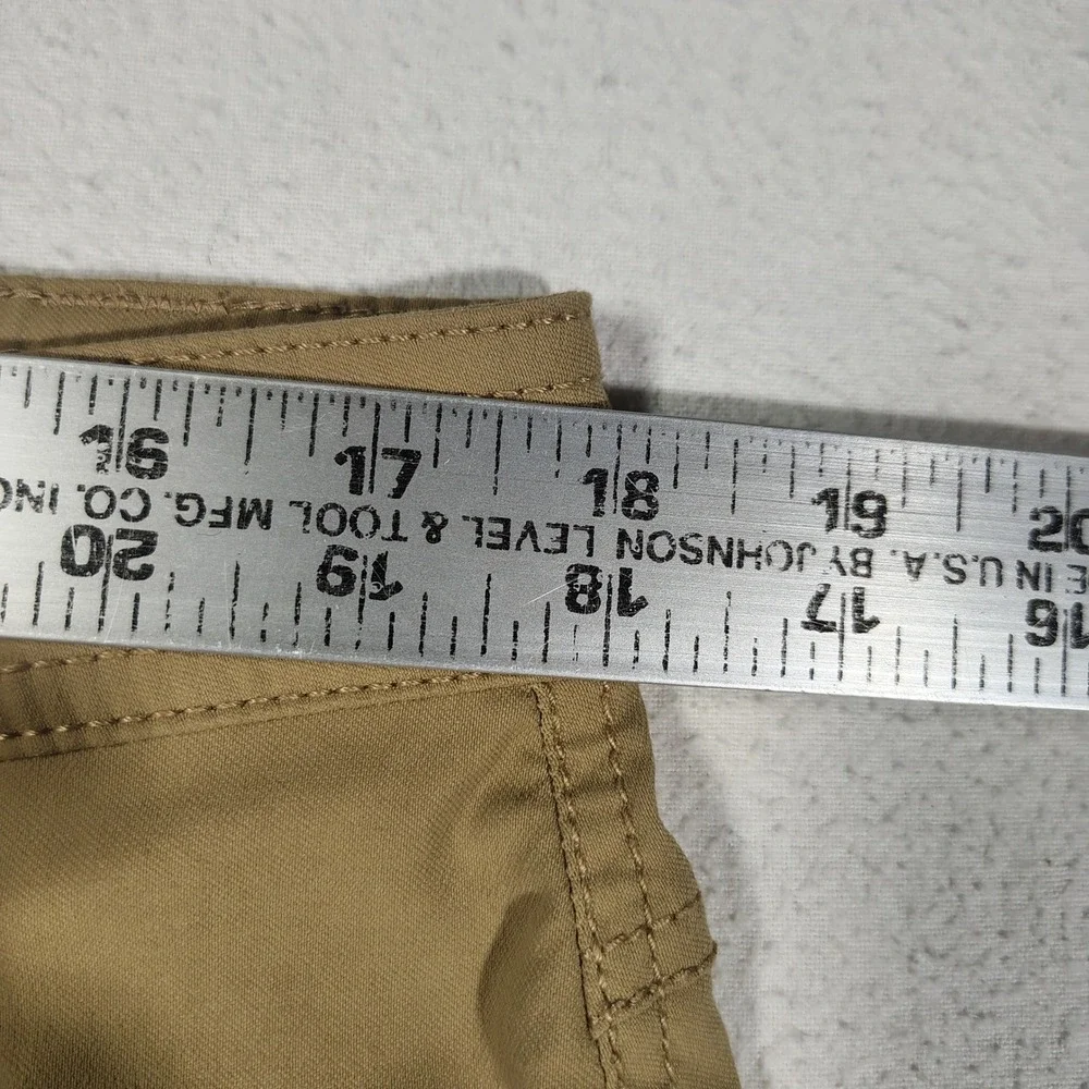 Prana Brion Shorts Mens 35x11 Tan Nylon Stretch Hiking Outdoor M3BN11117 - Picture 5 of 11